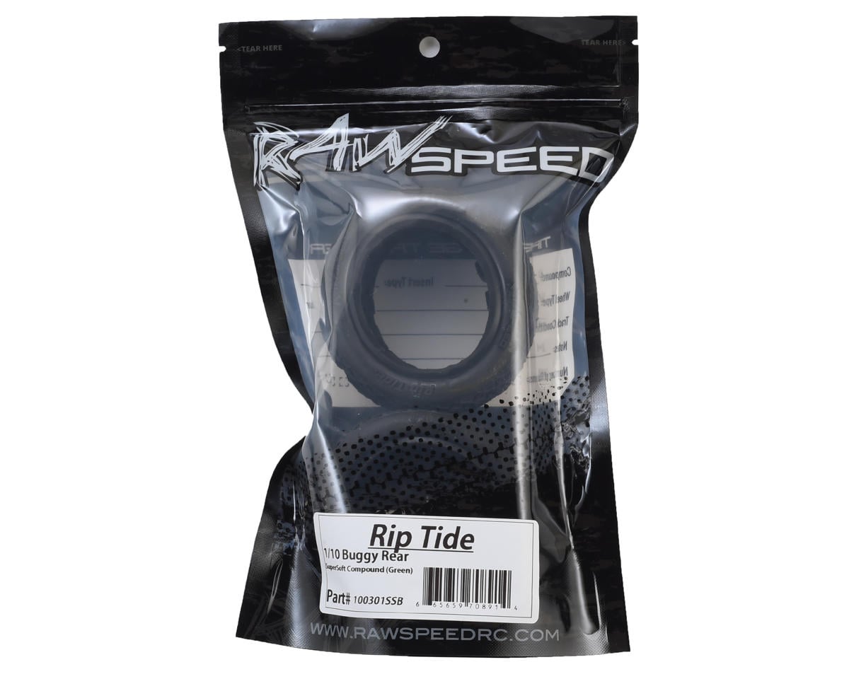 Raw Speed RC Rip Tide 2.2" 1/10 Rear Buggy Tires (2) (Super Soft)