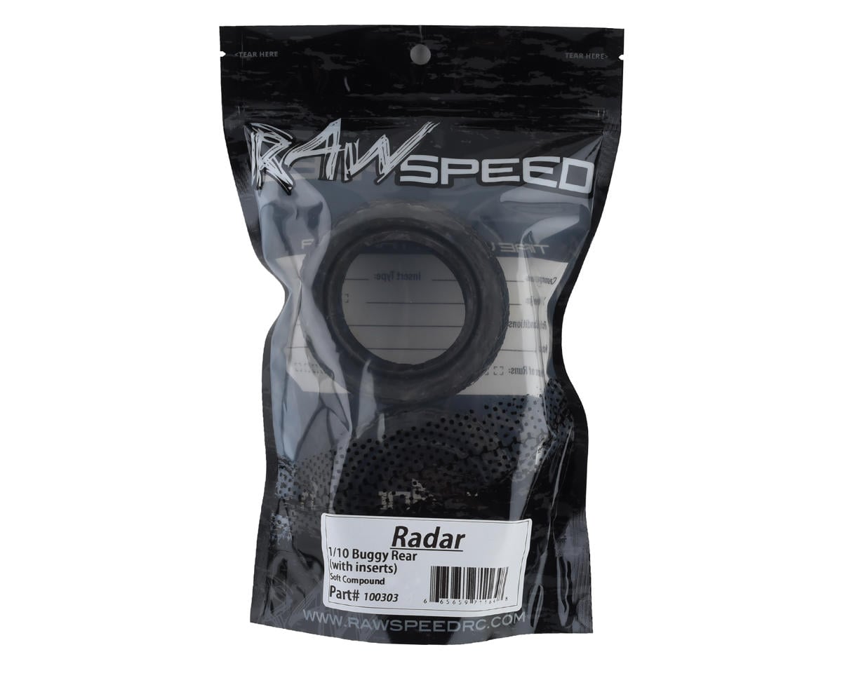 Raw Speed RC Radar 2.2" 1/10 Rear Buggy Tires (2) (Clay)