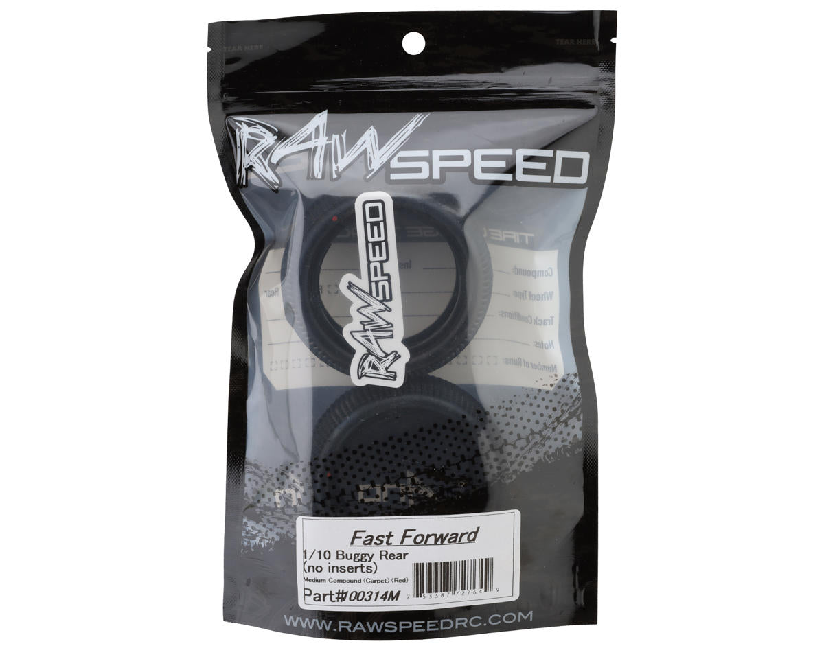 Raw Speed RC Fast Forward 1/10  Buggy Rear Tires (2) (Medium)