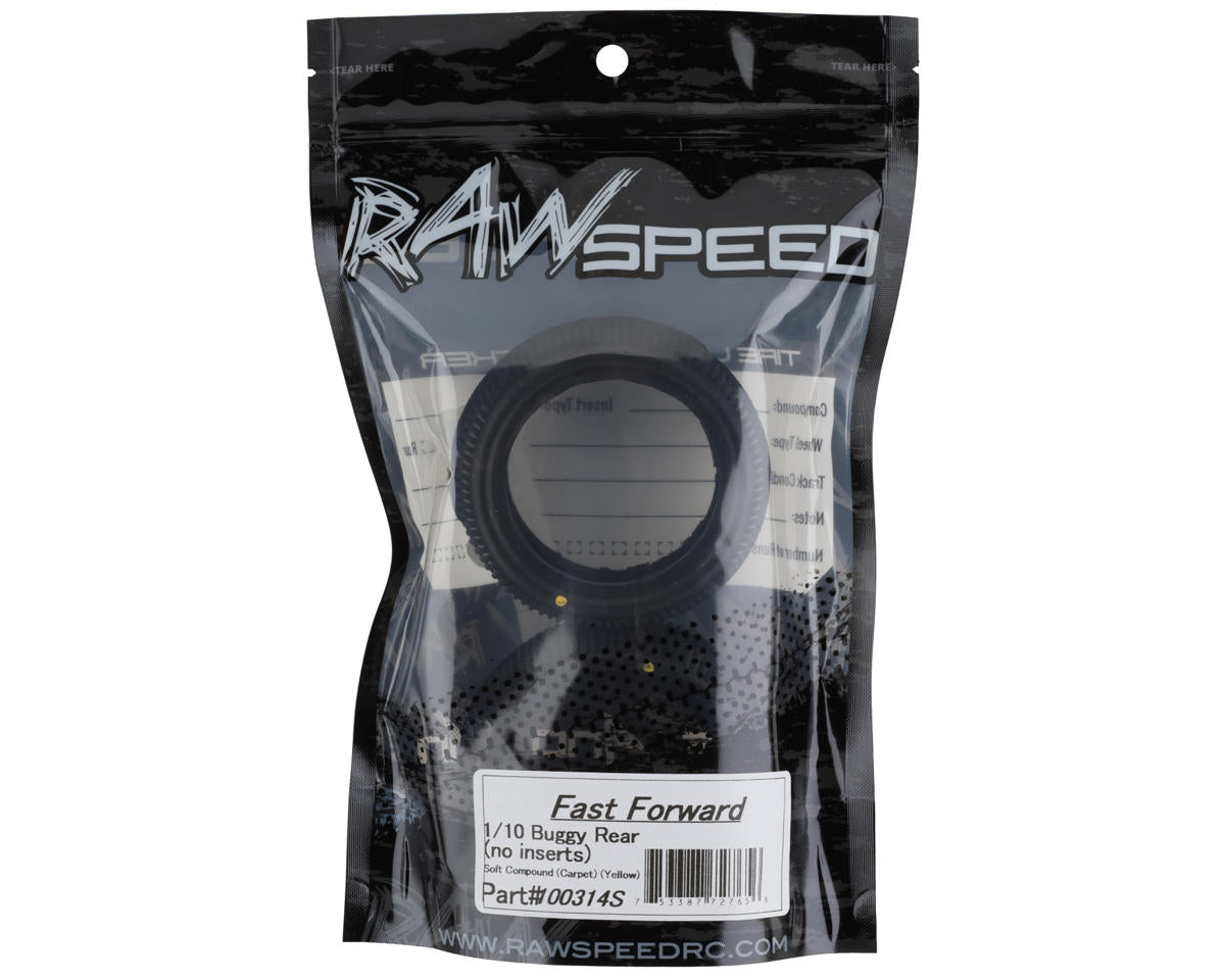 Raw Speed RC Fast Forward 1/10  Buggy Rear Tires (2) (Soft)