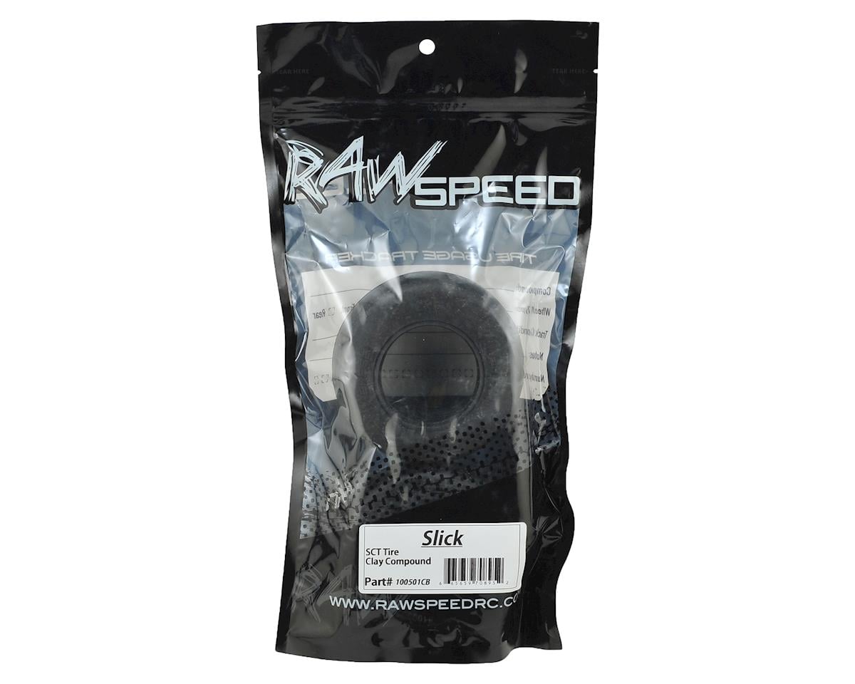 Raw Speed RC Slick Short Course No Prep Drag Racing Tires (2) (Clay)