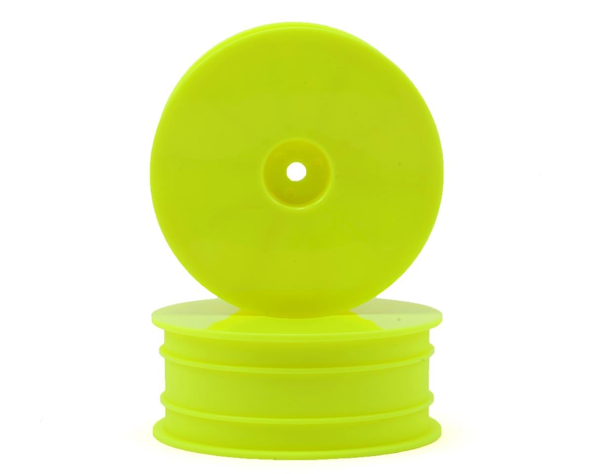 Raw Speed RC 2.2" 1/10 2WD Front Wheels (Yellow) (2) (B6/RB6)