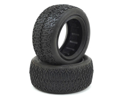 Raw Speed RC Stage Two 2.2" Front 4WD Buggy Tires (2) (Clay)