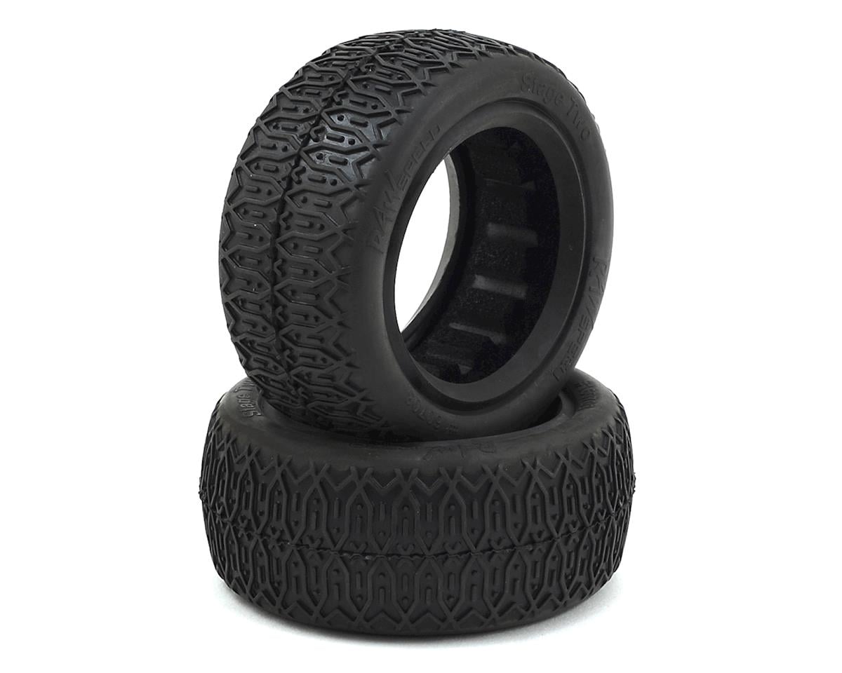 Raw Speed RC Stage Two 2.2" Front 4WD Buggy Tires (2) (Soft - Long Wear)