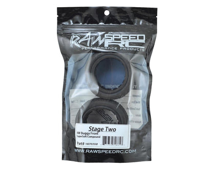 Raw Speed RC Stage Two 2.2" Front 4WD Buggy Tires (2) (Super Soft)