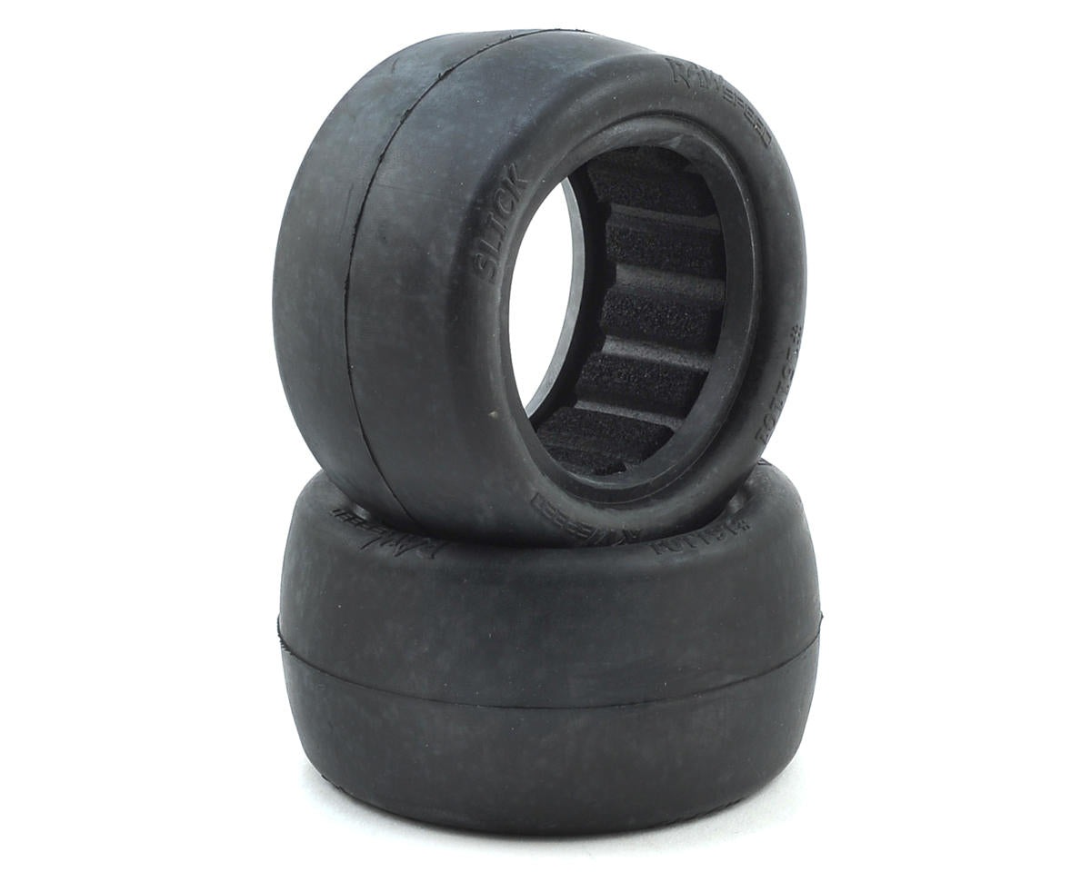 Raw Speed RC Slick 2.2" 1/10 Rear Buggy Tires (2) (Clay)