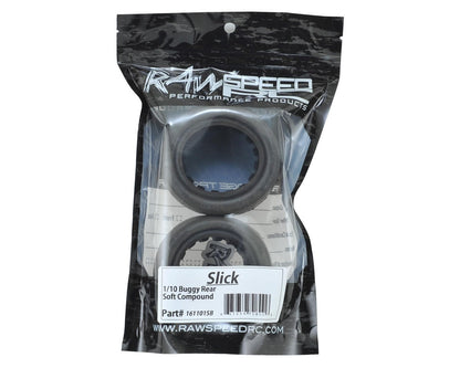 Raw Speed RC Slick 2.2" 1/10 Rear Buggy Tires (2) (Soft)