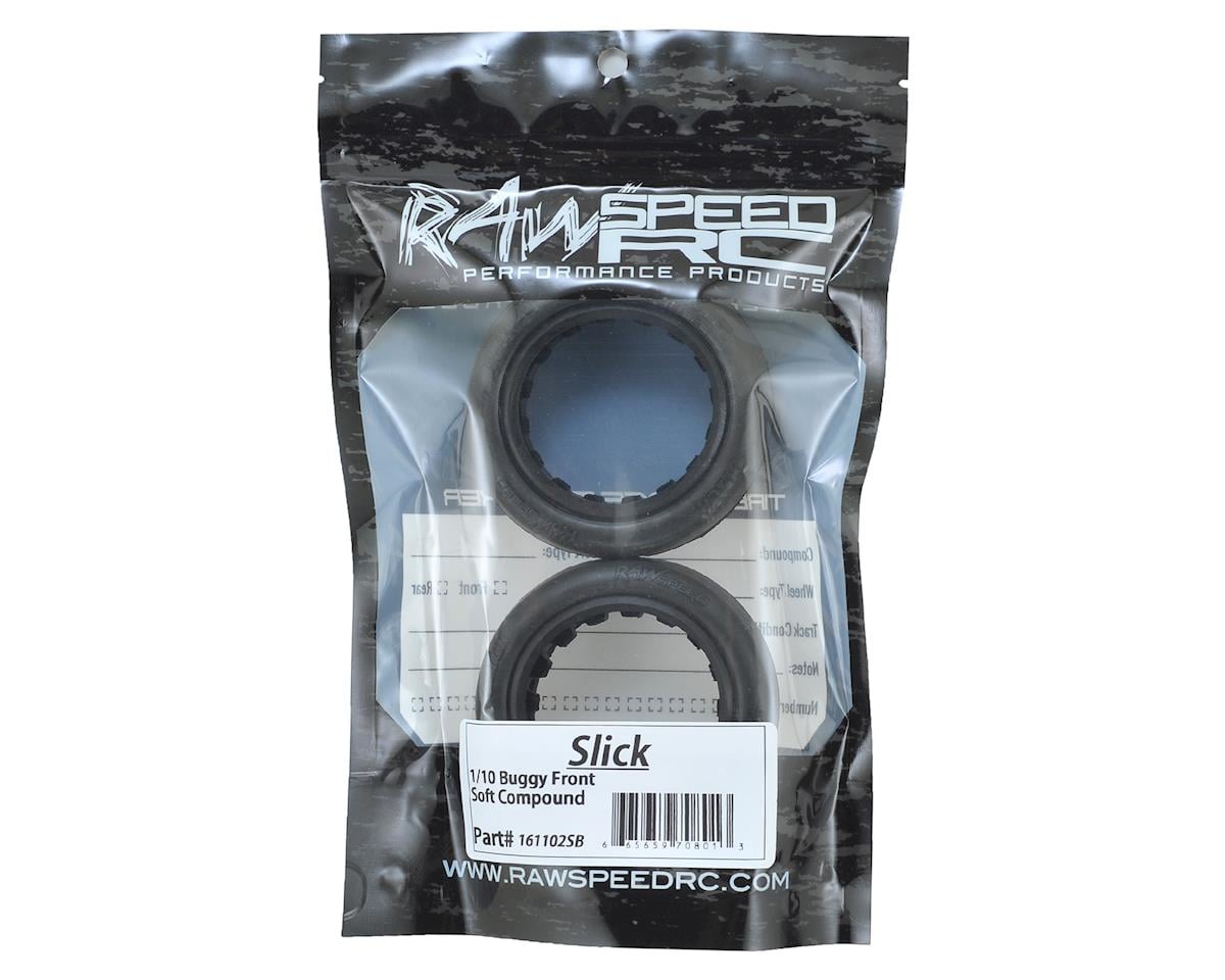 Raw Speed RC Slick 2.2" 1/10 2WD Front Buggy Tires (2) (Soft)