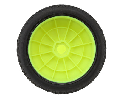 Raw Speed RC Radar 1/8 Buggy Pre-Mounted Tires (Yellow) (2) (Clay)