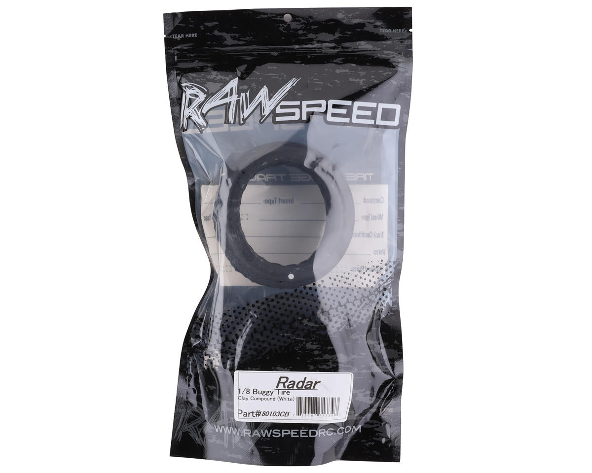 Raw Speed RC Radar 1/8 Off-Road Buggy Tires (2) (Clay)
