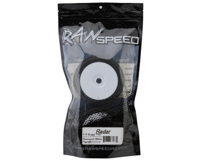Raw Speed RC Radar 1/8 Buggy Pre-Mounted Tires (White) (2)