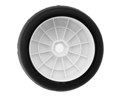 Raw Speed RC Slick 1/8 Buggy Pre-Mounted Tires (White) (2) (Super Soft)