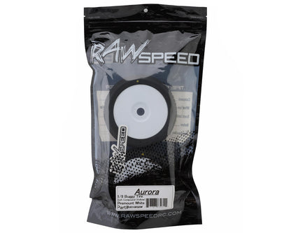 Raw Speed RC Aurora 1/8 Buggy Pre-Mounted Tires (White) (2) (Soft)