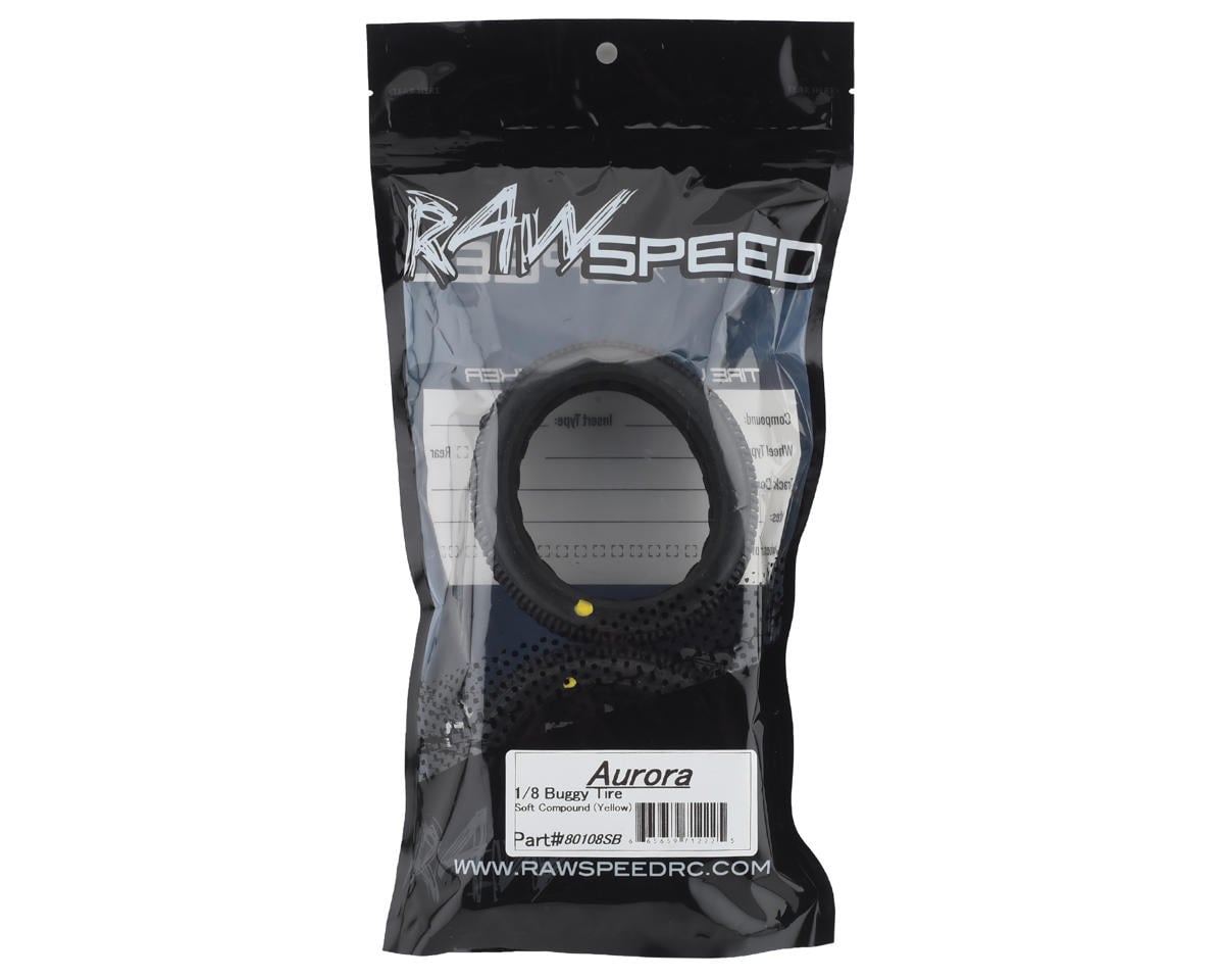 Raw Speed RC Aurora 1/8 Buggy Tires (2) (Soft)