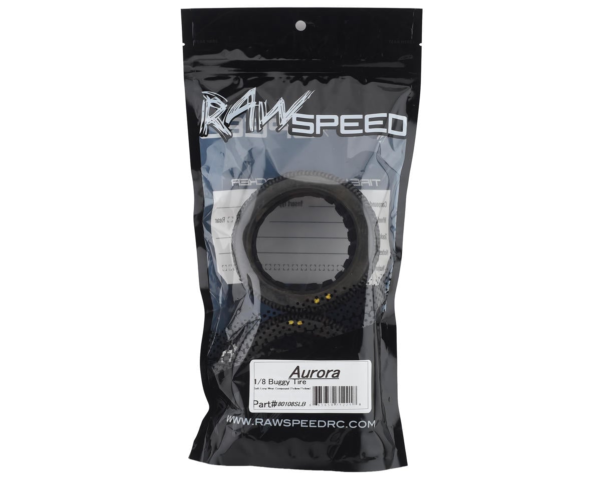 Raw Speed RC Aurora 1/8 Buggy Tires (2) (Soft - Long Wear)