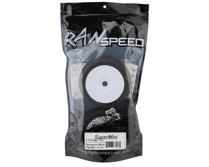 Raw Speed RC SuperMini 1/8 Buggy Pre-Mounted Tires (White) (2)
