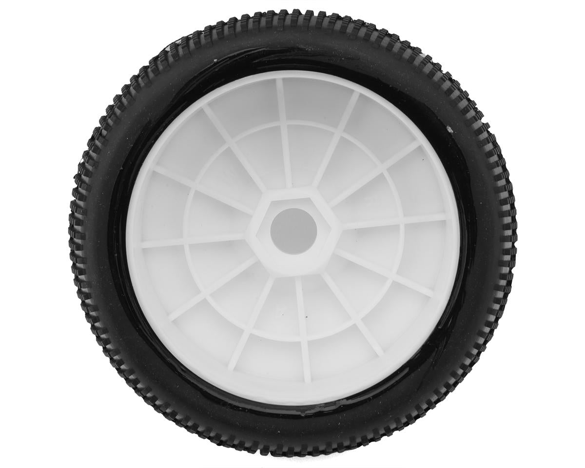 Raw Speed RC SuperMini 1/8 Buggy Pre-Mounted Tires (White) (2) (Super Soft)