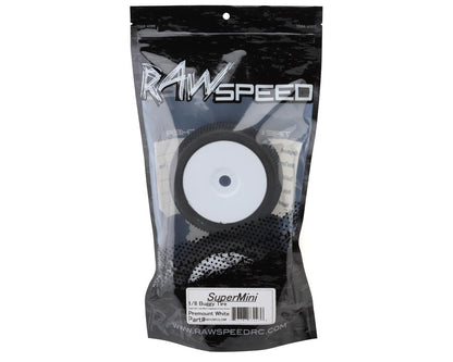 Raw Speed RC SuperMini 1/8 Buggy Pre-Mounted Tires (White) (2)