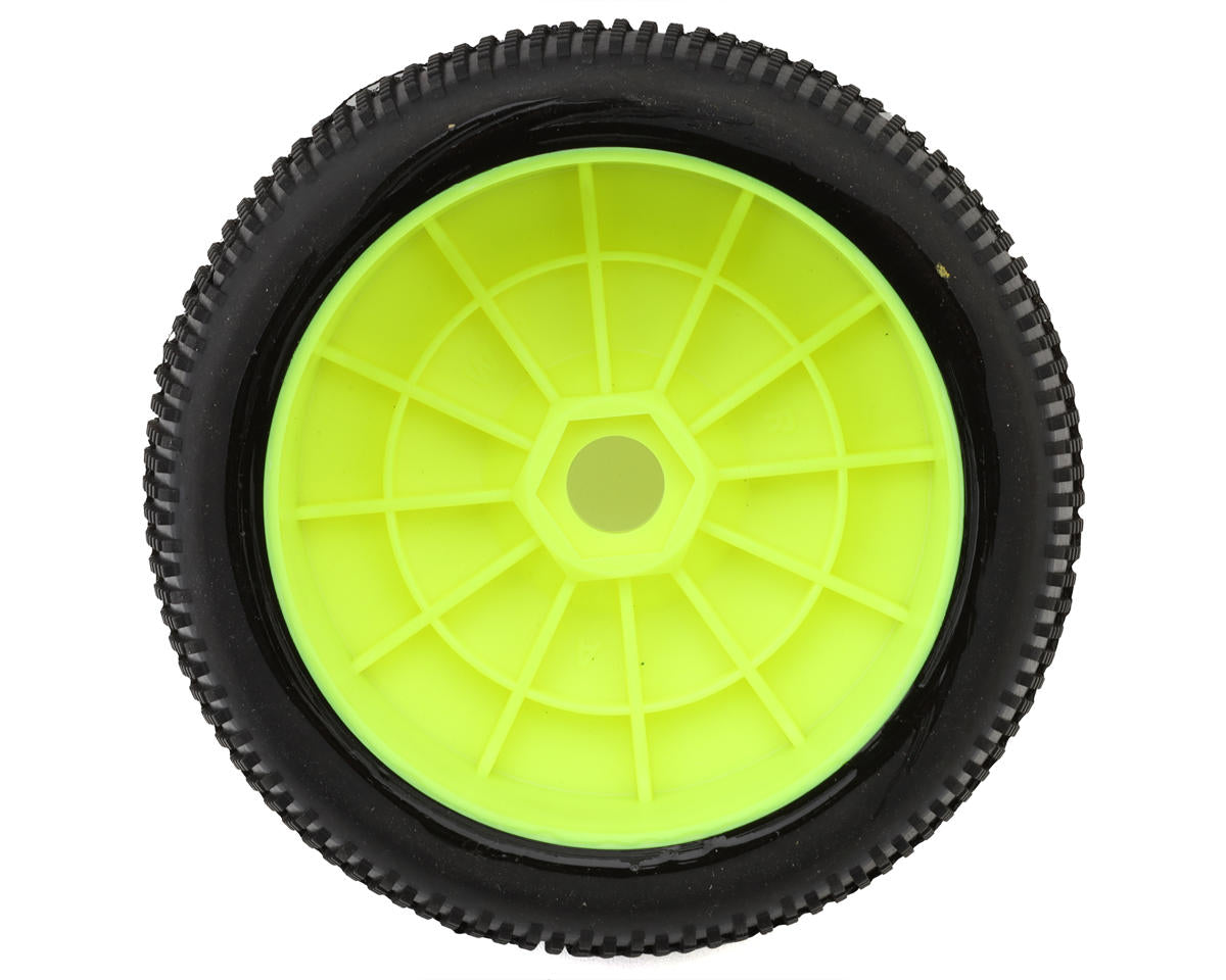 Raw Speed RC SuperMini 1/8 Buggy Pre-Mounted Tires (Yellow) (2)