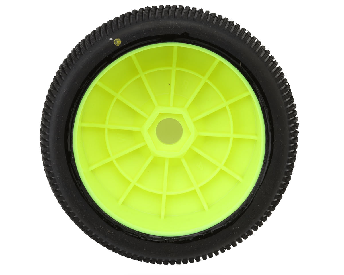 Raw Speed RC Mach One 1/8 Buggy Pre-Mounted Tires (Yellow) (2) (Soft)