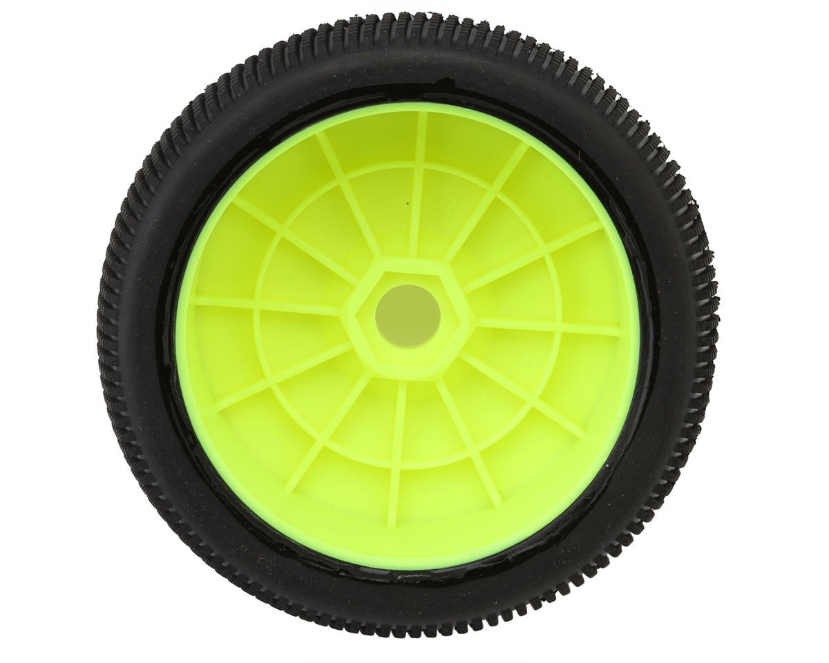 Raw Speed RC Mach One 1/8 Buggy Pre-Mounted Tires (Yellow) (2)