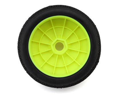 Raw Speed RC Triad 1/8 Off-Road Pre-Mounted Buggy Tires (Yellow) (2)