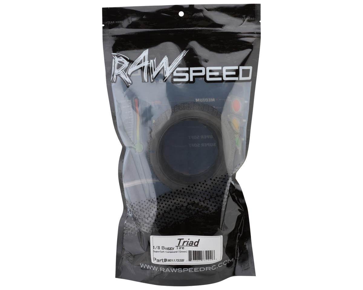 Raw Speed RC Triad 1/8 Off-Road Buggy Tire w/Closed Cell Inserts (2)