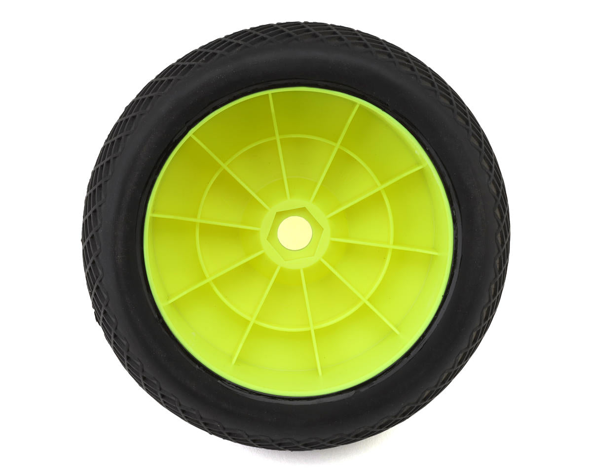 Raw Speed RC Radar 1/8 Truggy Pre-Mounted Tires (Yellow) (2) (Soft - Long Wear)