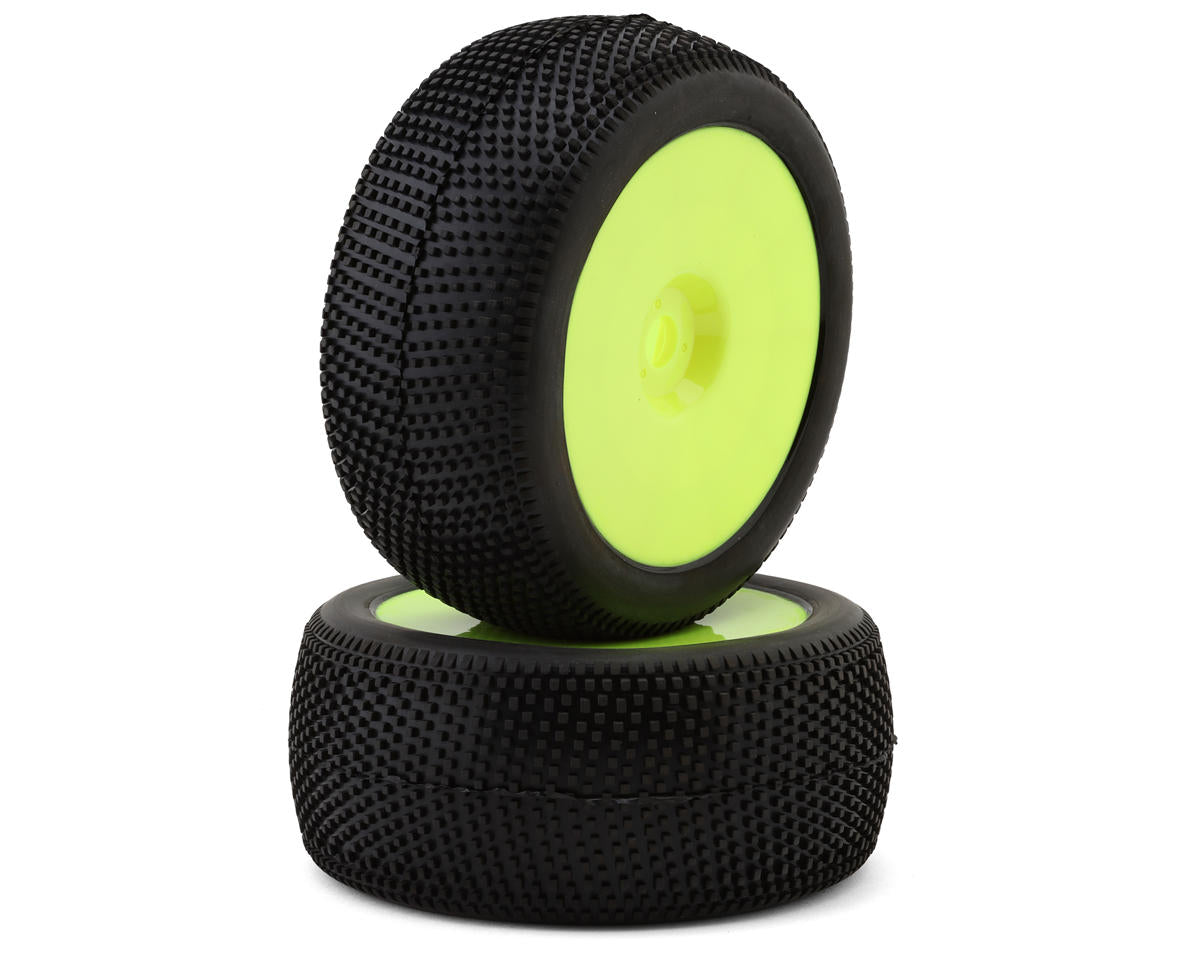 Raw Speed RC Villain 1/8 Truggy Pre-Mounted Tires (Yellow) (2) (Soft)
