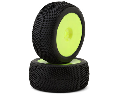 Raw Speed RC Villain 1/8 Truggy Pre-Mounted Tires (Yellow) (2) (Soft)