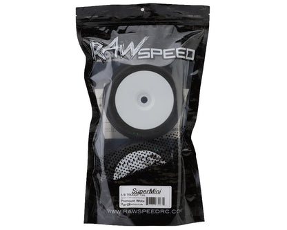 Raw Speed RC SuperMini 1/8 Truggy Pre-Mounted Tires (White) (2)
