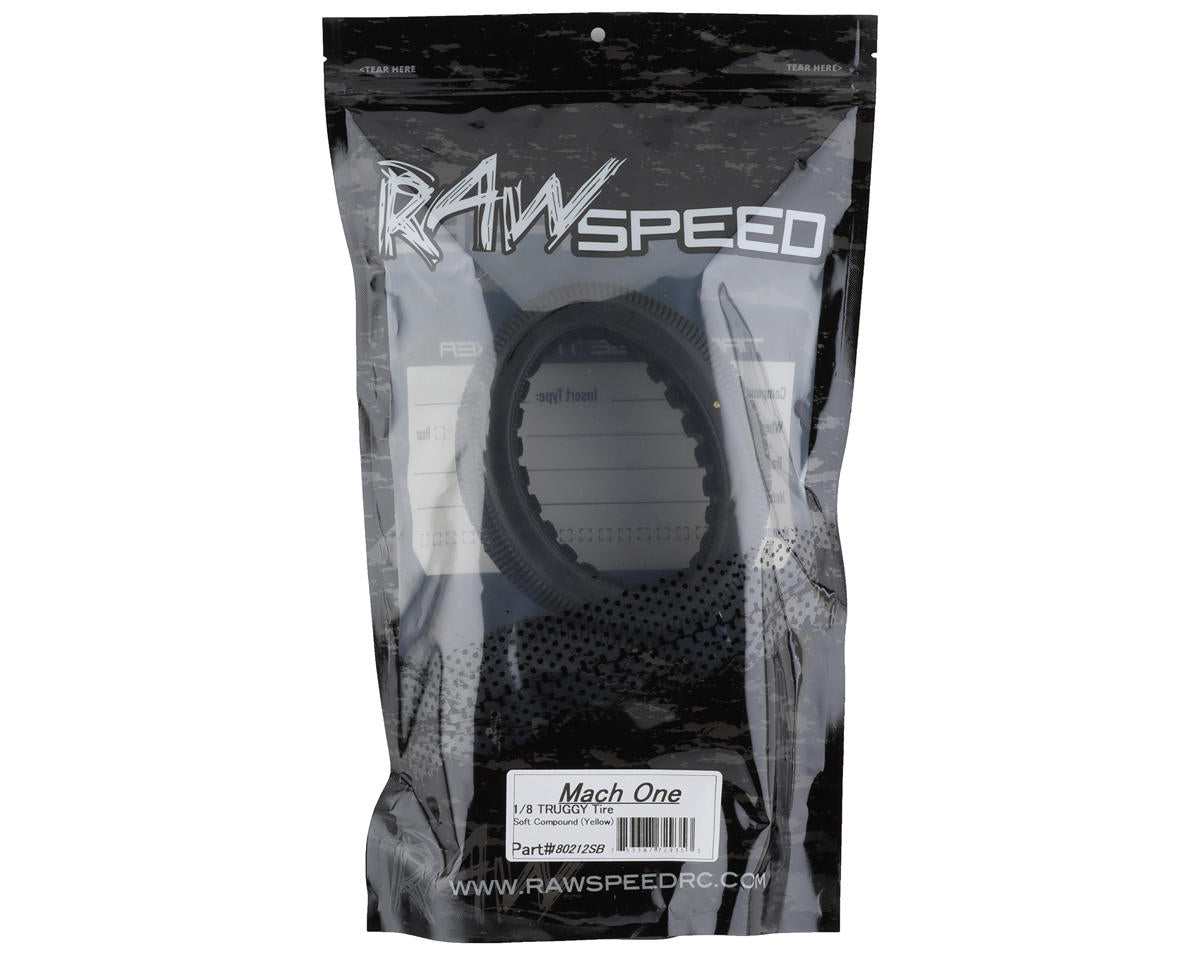 Raw Speed RC Mach One 1/8 Truggy Tires (2) (Soft)