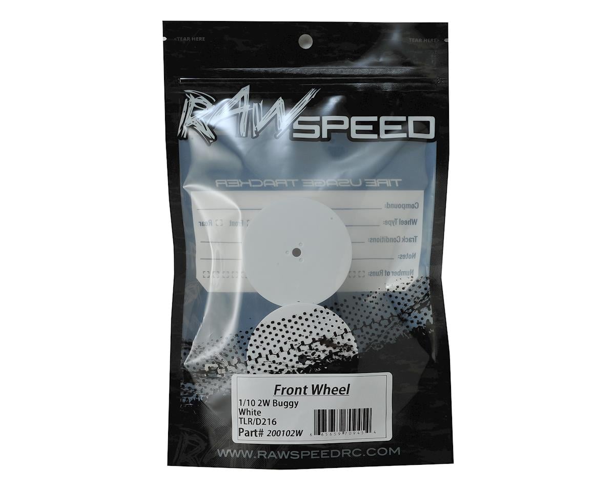 Raw Speed RC 2.2" Front Wheels (White) (2) (TLR/D216)
