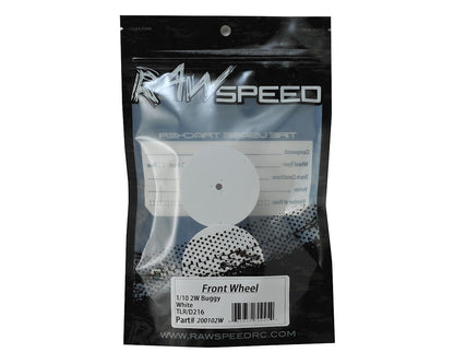 Raw Speed RC 2.2" Front Wheels (White) (2) (TLR/D216)