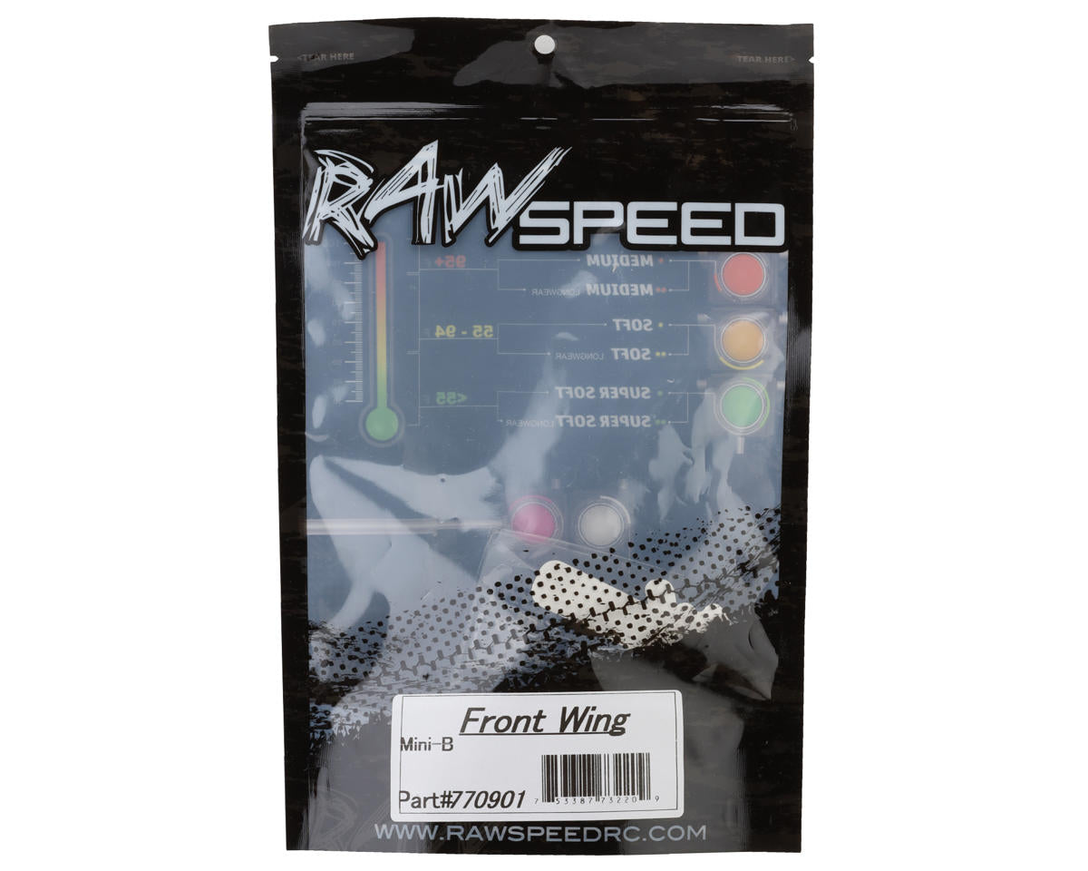Raw Speed RC Losi® Mini-B 1/16 Polycarbonate Front Wings (Clear) (2)