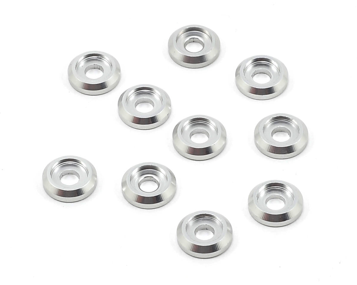 SAB Goblin Aluminum Finishing Cap Head Washers (Silver) (10)