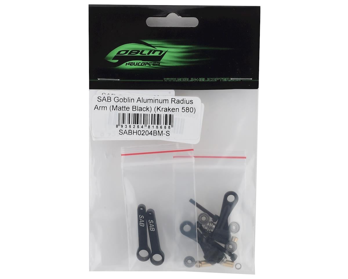 SAB Goblin Aluminum Radius Arm (Matte Black) (Kraken 580)