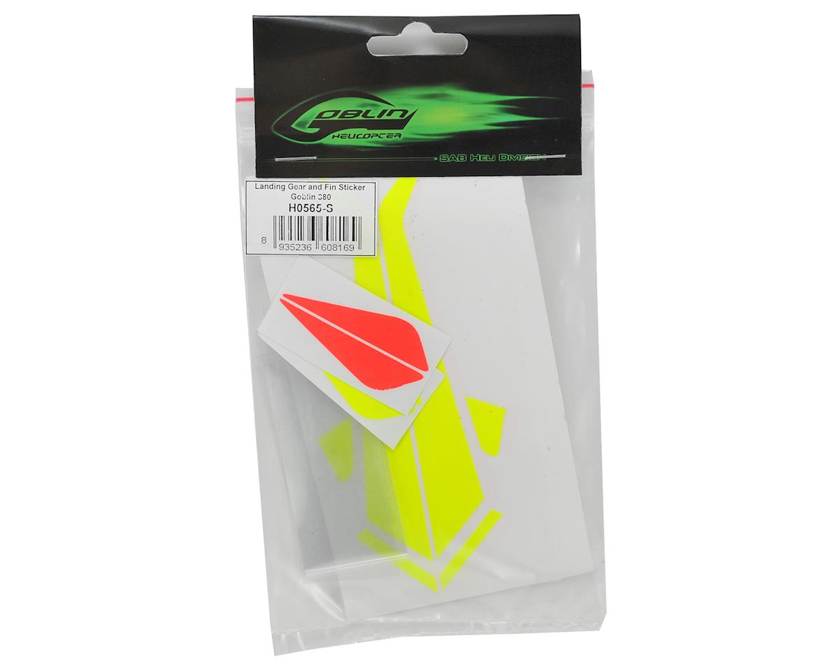 SAB Goblin Tail Fin & Landing Gear Sticker Set (Yellow & Red)