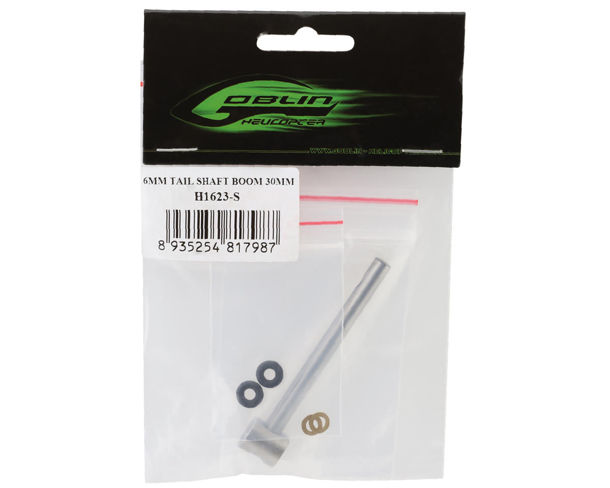 SAB Goblin Steel 6mm Tail Shaft (Raw 700 Nitro/Piuma)