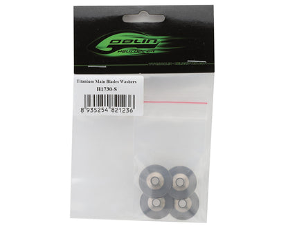 SAB Goblin Titanium Main Blade Washers (4) (ilGoblin Pro/Raw 700)