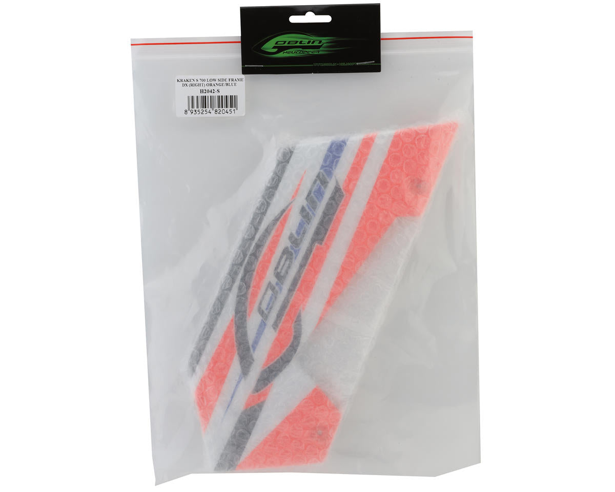SAB Goblin Kraken S 700 Low Side Frame SX (Right) (Orange/Blue)