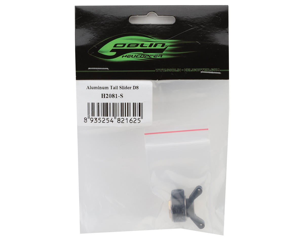 SAB Goblin Aluminum D8 Tail Slider Assembly (ilGoblin Pro/Raw 700)