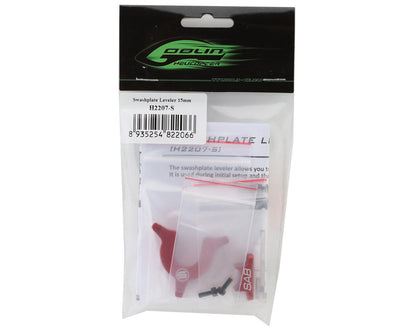 SAB Goblin 15mm Aluminum Swashplate Leveler (Red) (ilGoblin Pro/Raw 700)
