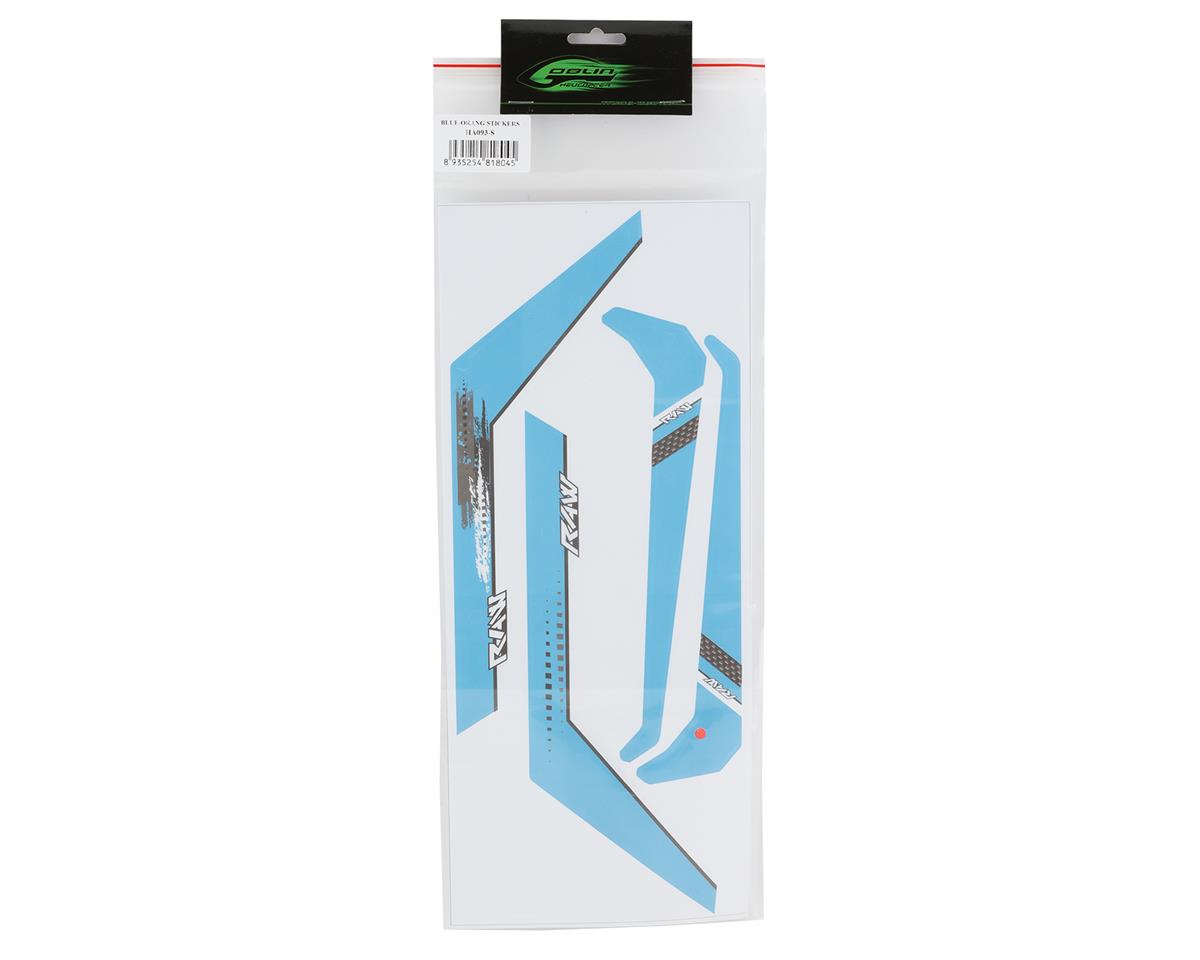 SAB Goblin Blue/Orange Frame & Fin Stickers