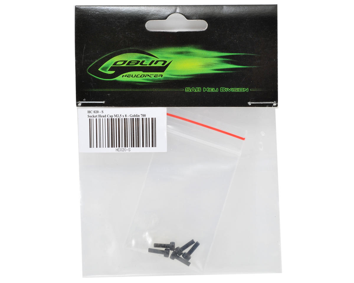 SAB Goblin 2.5x8mm Cap Head Screw (5)