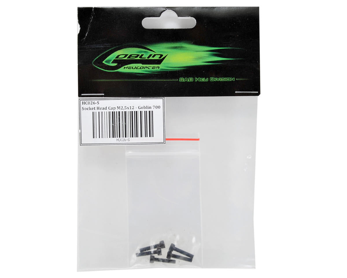 SAB Goblin 2.5x12mm Cap Head Screw (5)