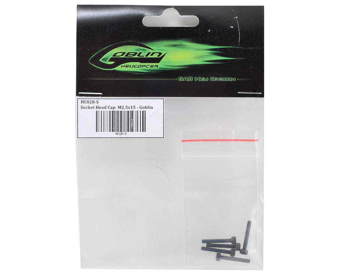 SAB Goblin 2.5x15mm Cap Head Screw (5)