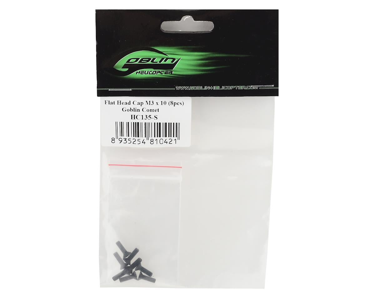 SAB Goblin 3x10mm Flat Head Cap Screws (8)
