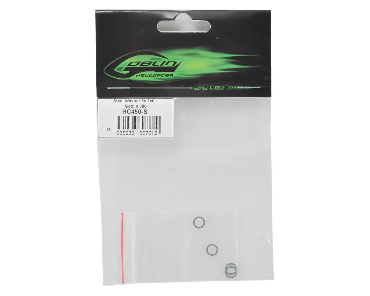 SAB Goblin 5x7x0.1mm Steel Washer (4)