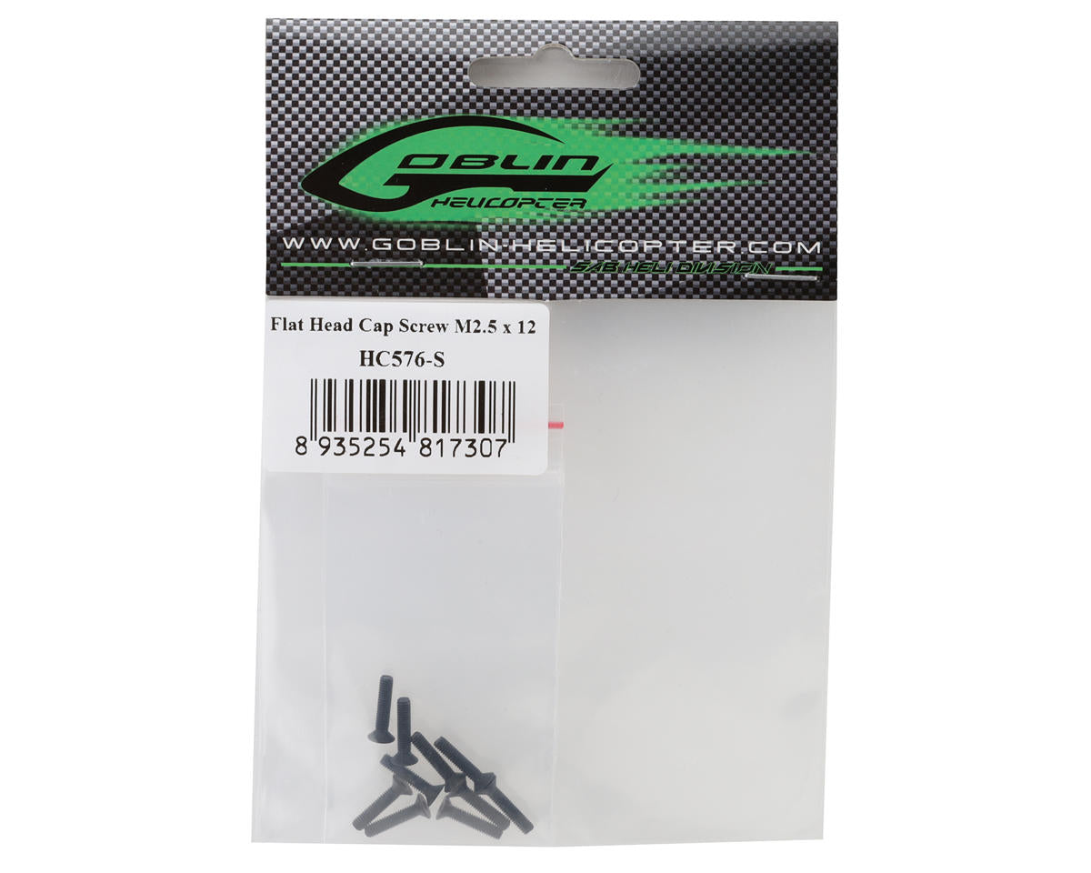 SAB Goblin 2.5x12mm Flat Head Hex Screws (10)